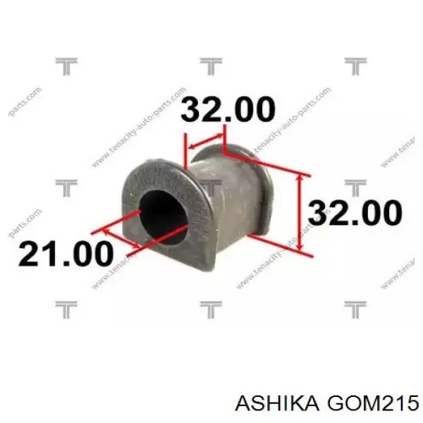 GOM215 Ashika втулка стабілізатора переднього