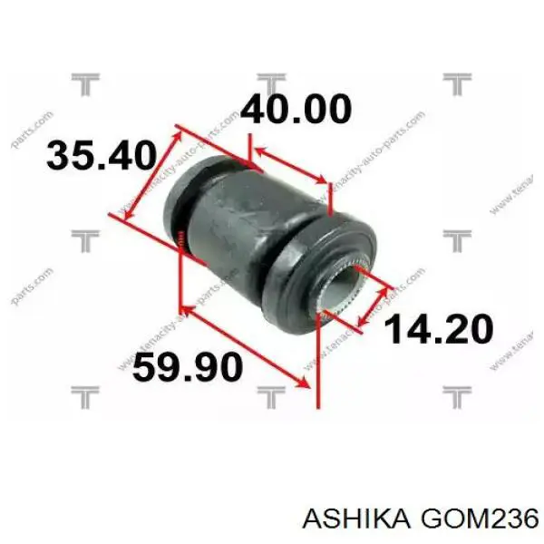 С/блок нижнього важеля Ashika GOM236