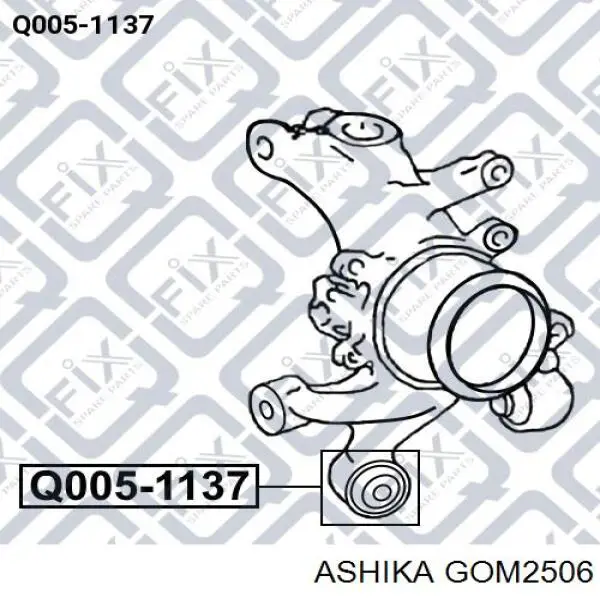 Сайлентблок цапфи задньої RFD5361 Caster