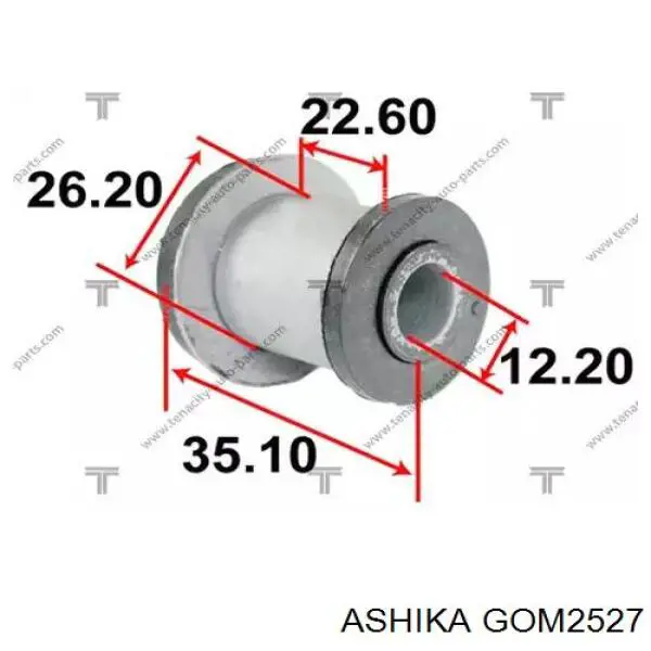 Купити GOM2527 Ashika Сайлентблок кріплення рульової рейки