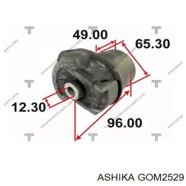 Сайлентблок задньої балки/підрамника Ashika GOM2529 ціна, від 19.96 USD