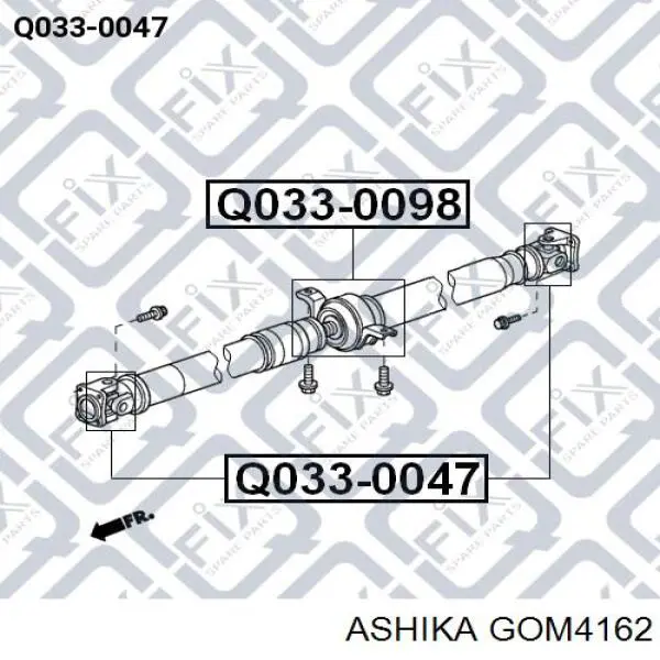 Підвісний підшипник карданного валу Ashika GOM4162 ціна, від 27.90 USD
