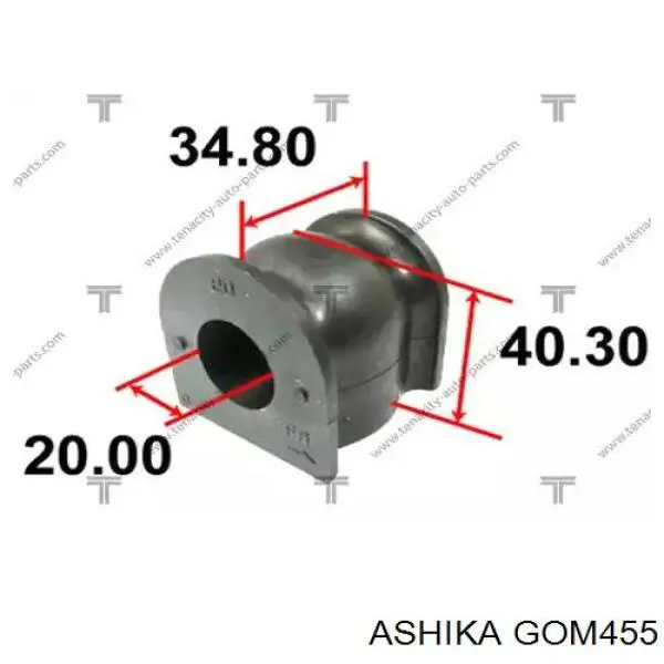 Подушка стабілізатора Ashika GOM455 ціна, від 2.07 USD