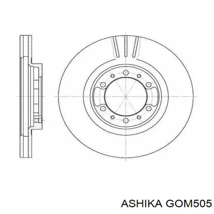 С/блок нижнього важеля Ashika GOM505