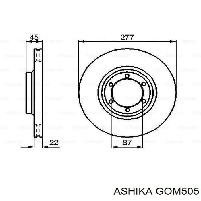 Купити GOM505 Ashika Сайлентблок передньої підвіски