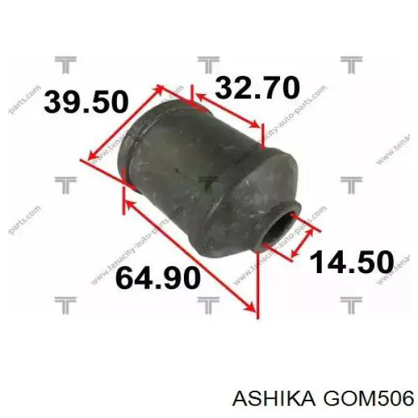 Сайлентблок переднього важеля GOM506 Ashika