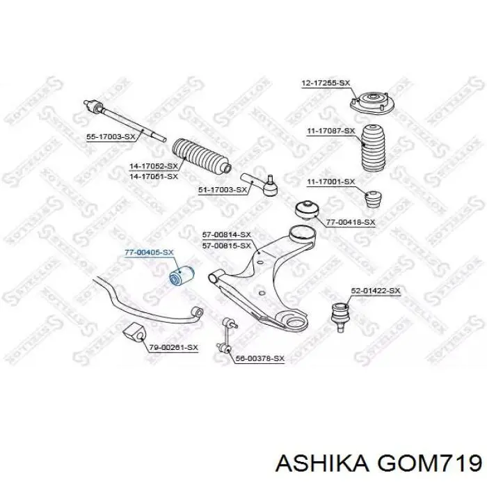 VKDS858001 SKF Втулка стабілізатора переднього