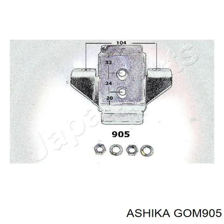 Ліва подушка двигуна Honda 8971041571 ціна, від 54.92 USD