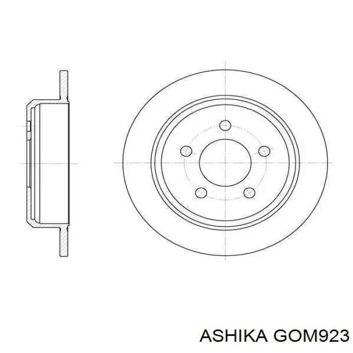 GOM923 Ashika Втулка стабілізатора переднього