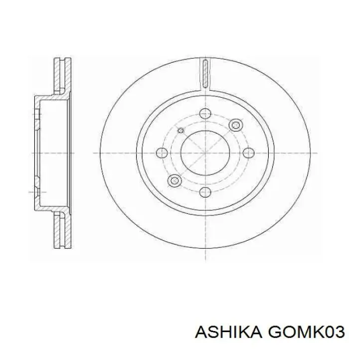 Сайлентблок переднього важеля GOMK03 Ashika