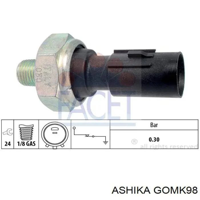 Права опора двигуна Ashika GOMK98