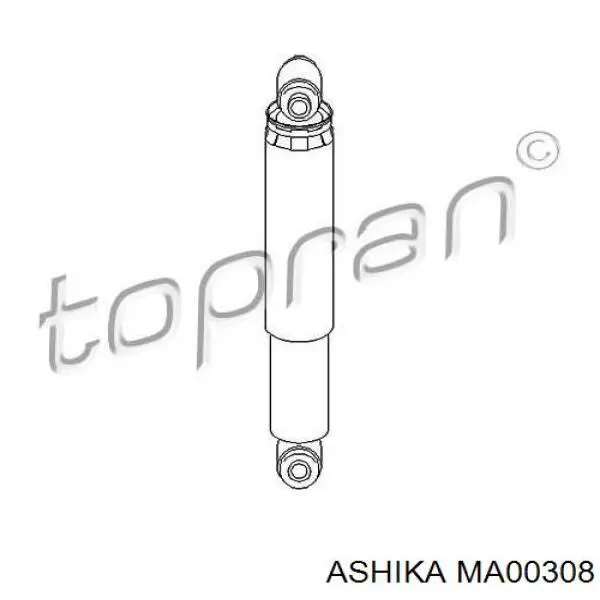 Амортизатор задній MA00308 Ashika