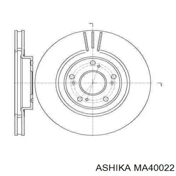 Амортизатор передній, правий Ashika MA40022 ціна, від 99.75 USD