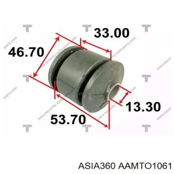 Купити AAMTO1061 Asia360 Сайлентблок тяги поперечної, задньої підвіски