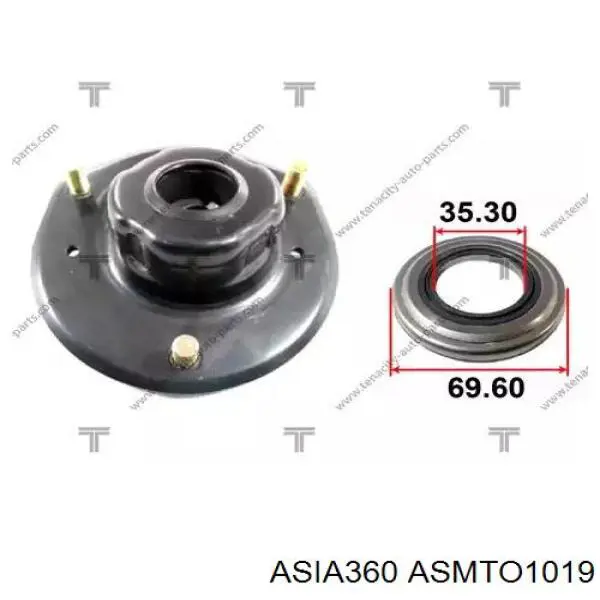 Опора амортизатора переднього правого ASMTO1019 Asia360