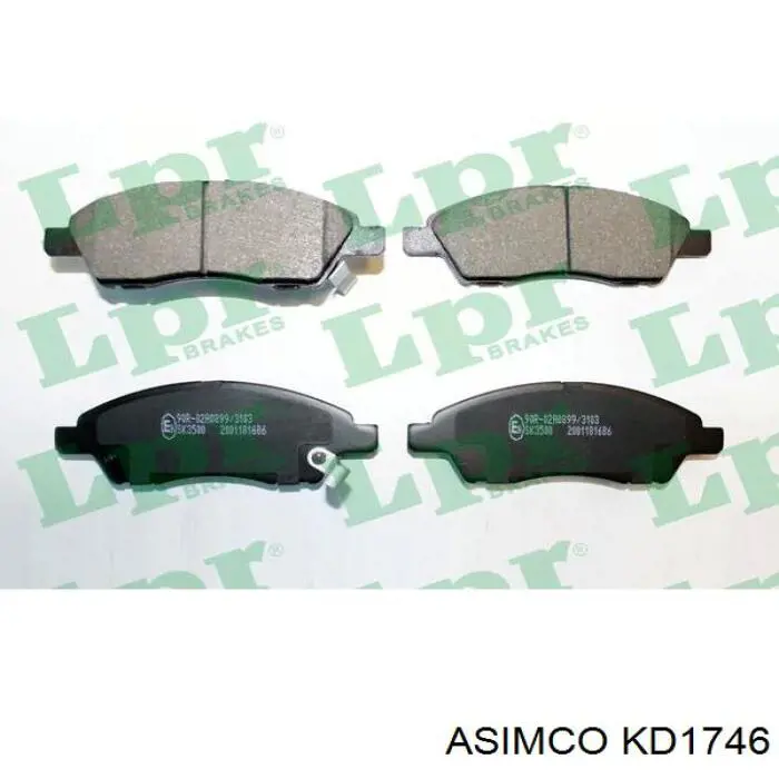 Гальмівні колодки Asimco KD1746 ціна, від 25.39 USD