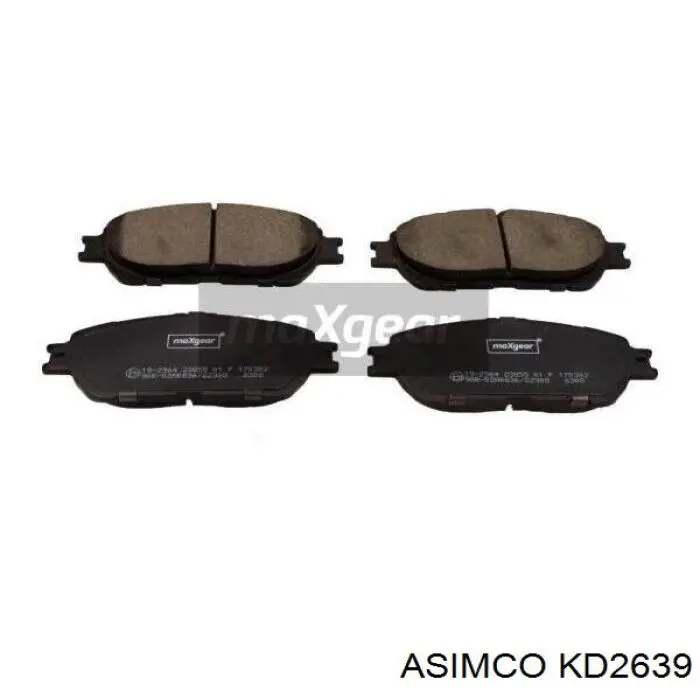 KD2639 Asimco Передні гальмівні колодки