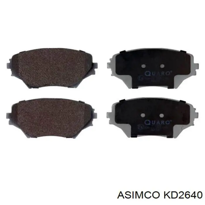 KD2640 Asimco Передні гальмівні колодки