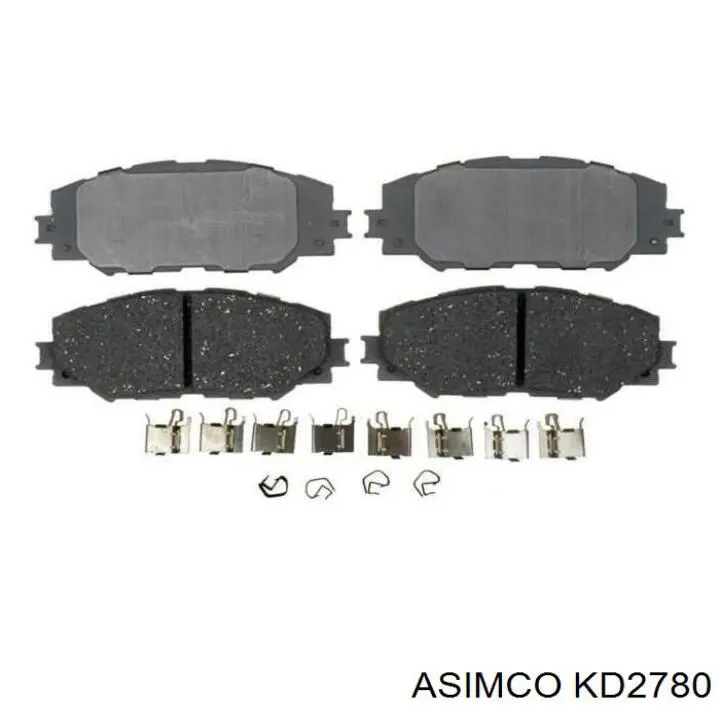 Купити KD2780 Asimco Колодки гальмівні передні, дискові
