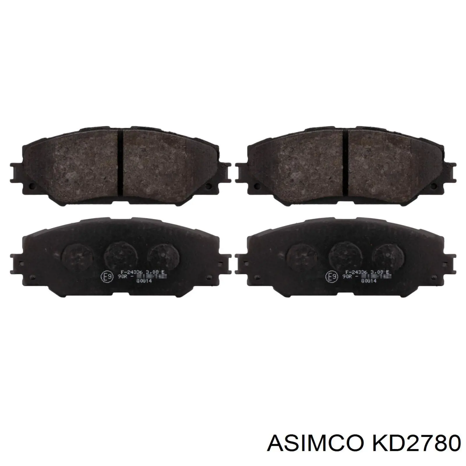 KD2780 Asimco Передні гальмівні колодки