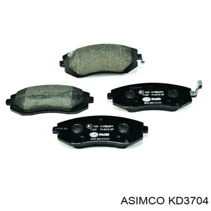 Гальмівні колодки Asimco KD3704 ціна, від 22.86 USD