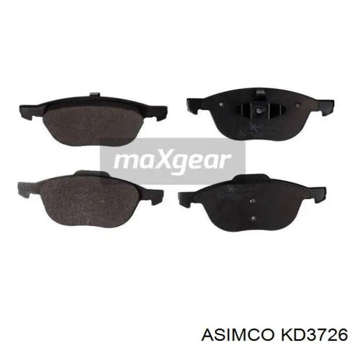 Гальмівні колодки Asimco KD3726 ціна, від 31.77 USD