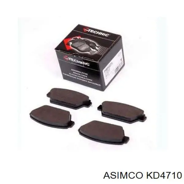 Задні гальмівні колодки KD4710 Asimco