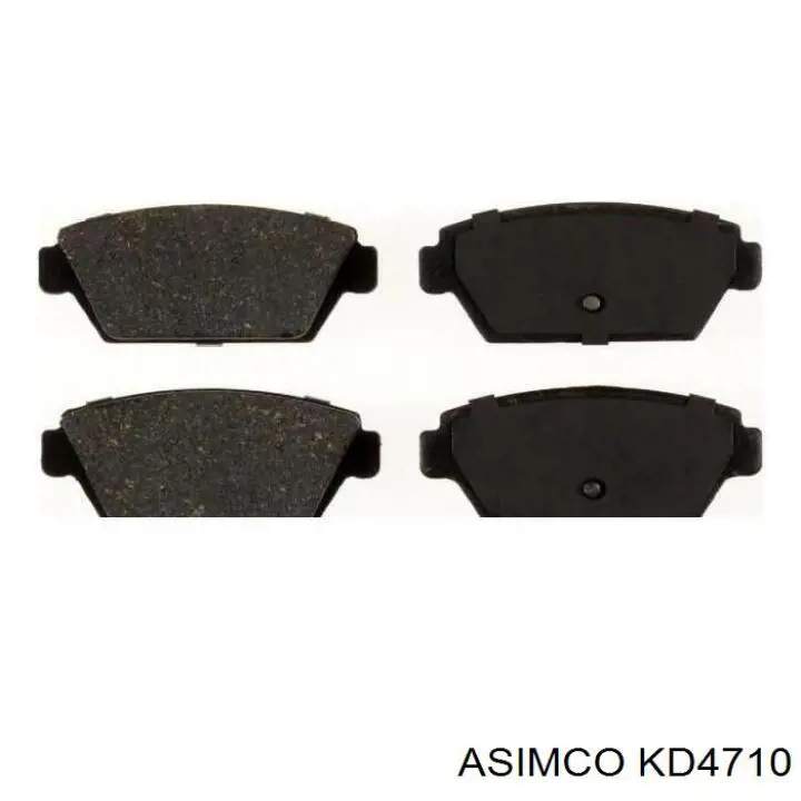 KD4710 Asimco Колодки гальмівні задні, дискові