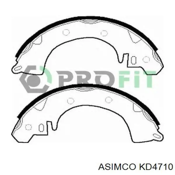 Купити KD4710 Asimco Задні колодки