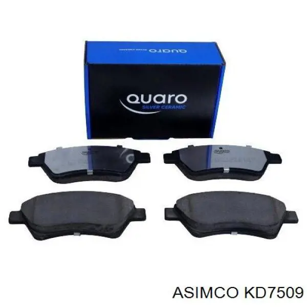 KD7509 Asimco Передні гальмівні колодки