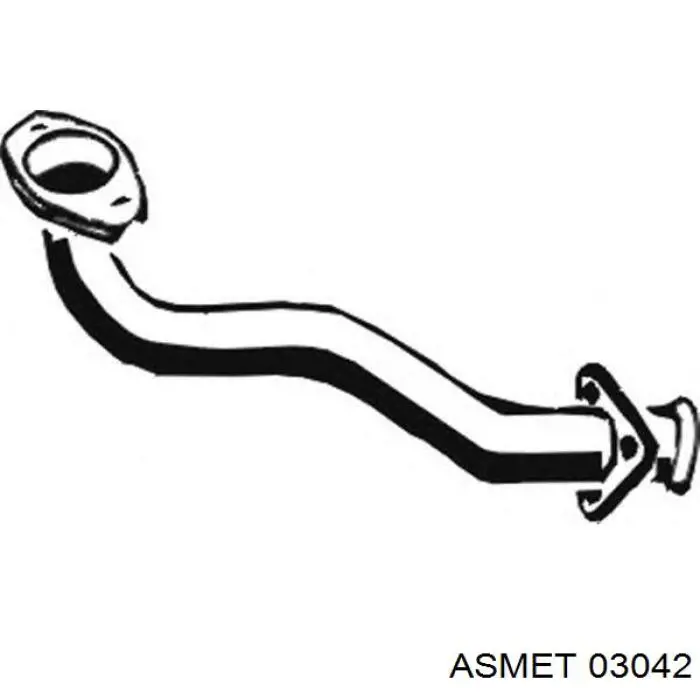 Труба приймальна (штани) глушника, передня Volkswagen Passat (B3, B4, 3A5, 351) (Фольцваген Пассат)