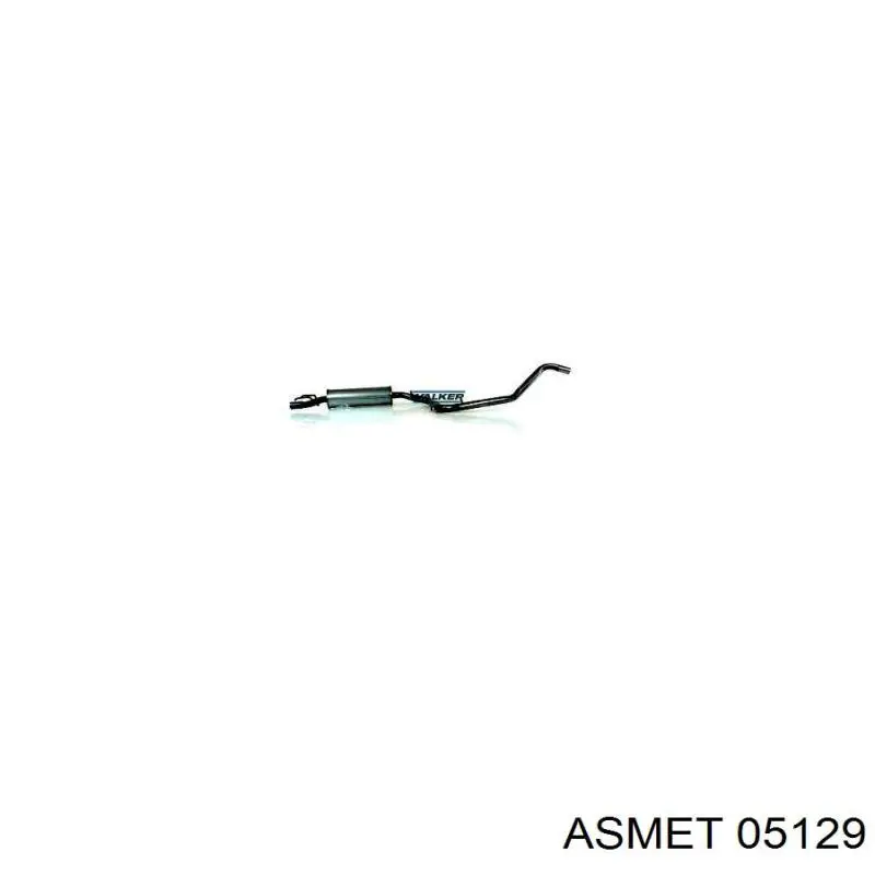 05129 Asmet глушник, центральна частина