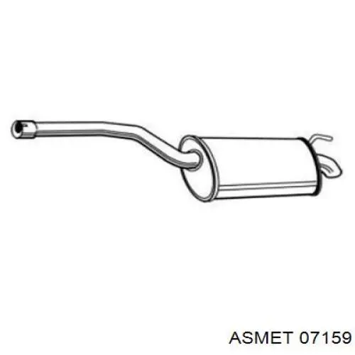 07159 Asmet Глушник, задня частина