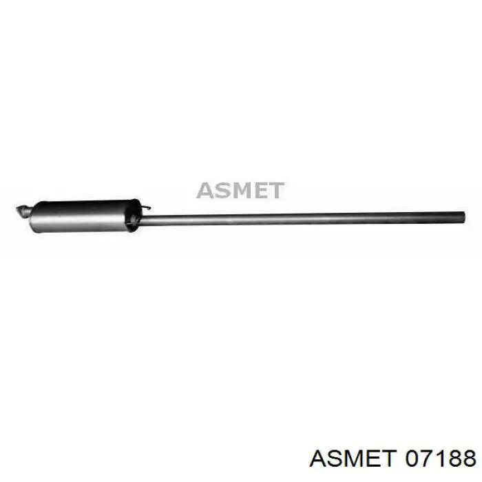 07188 Asmet Середній глушник
