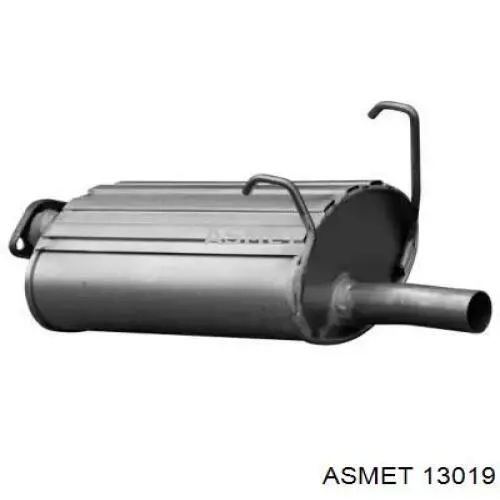 Глушник, задня частина 13019 Asmet
