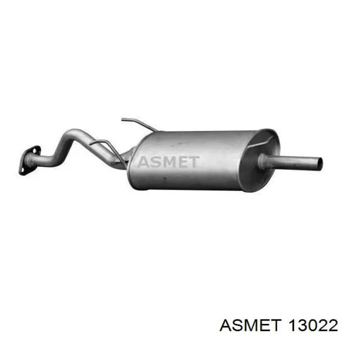 Глушник, задня частина 13022 Asmet