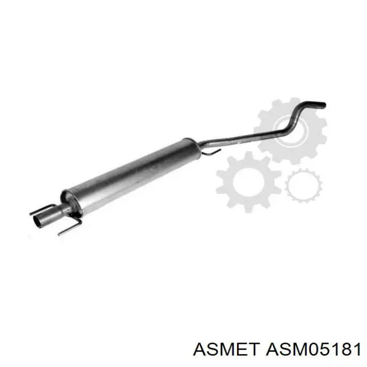 ASM05181 Asmet Середній глушник