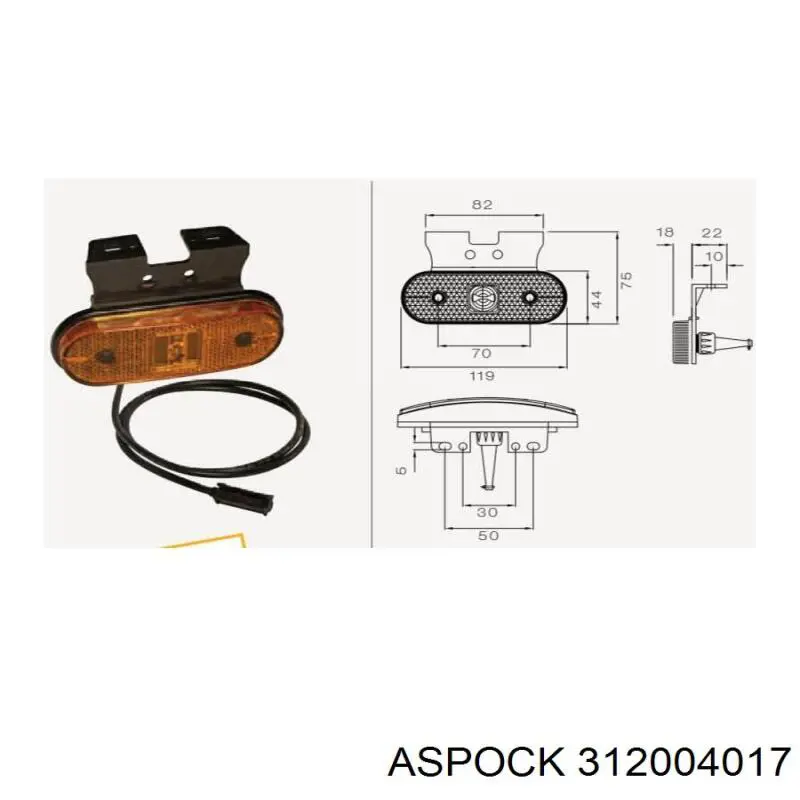  Aspock 312004017 ціна, від 5.93 USD