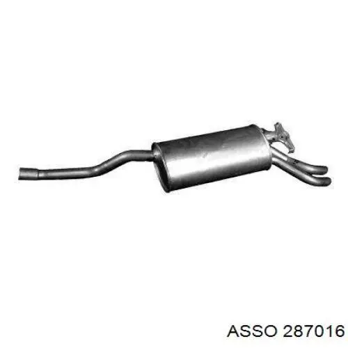 Глушник задній Mercedes A1244910400 ціна, від 87.62 USD