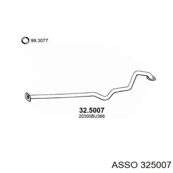 Глушник Nissan/Infiniti 20300BU366 ціна, від 67.71 USD