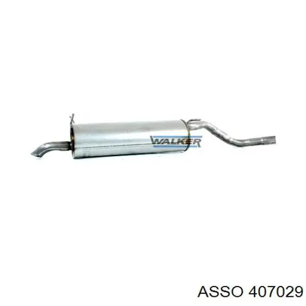 7700844697 Renault (RVI) Глушник, задня частина