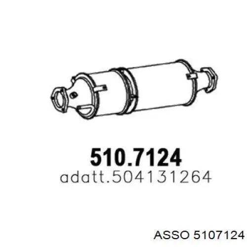 Фільтр системи відпрацьованих газів Kamoka 8010024 ціна, від 442.57 USD