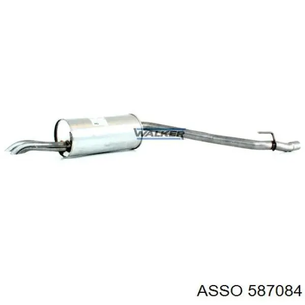 Вихлопна труба Asso 587084 ціна, від 67.07 USD