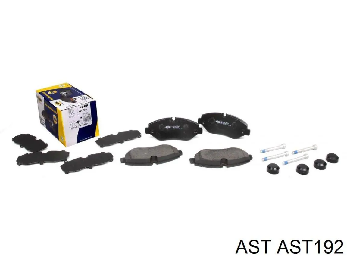 Гальмівні колодки AST AST192 ціна, від 27.79 USD