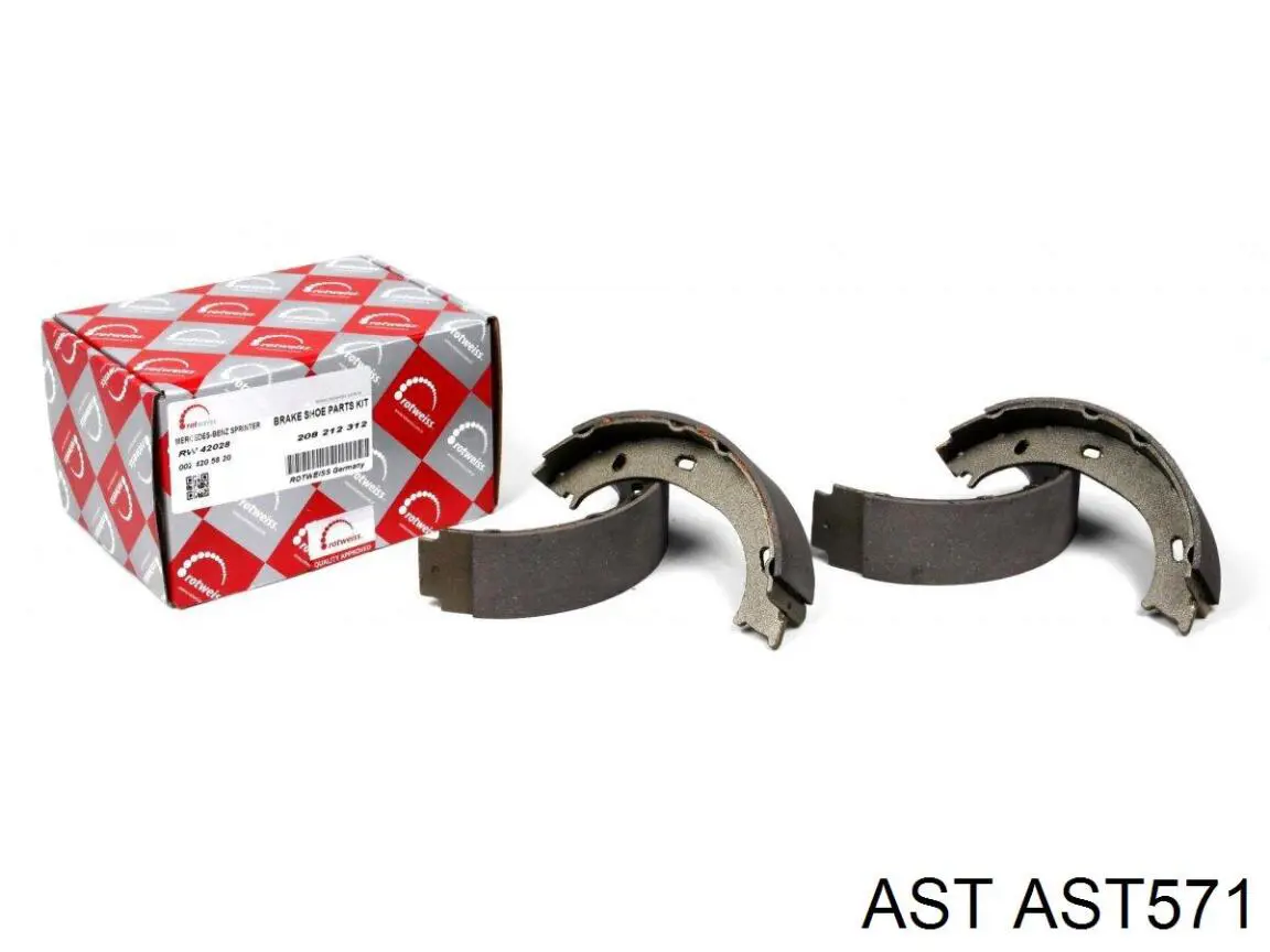 Колодки ручника / стоянкового гальма AST AST571 ціна, від 16.23 USD