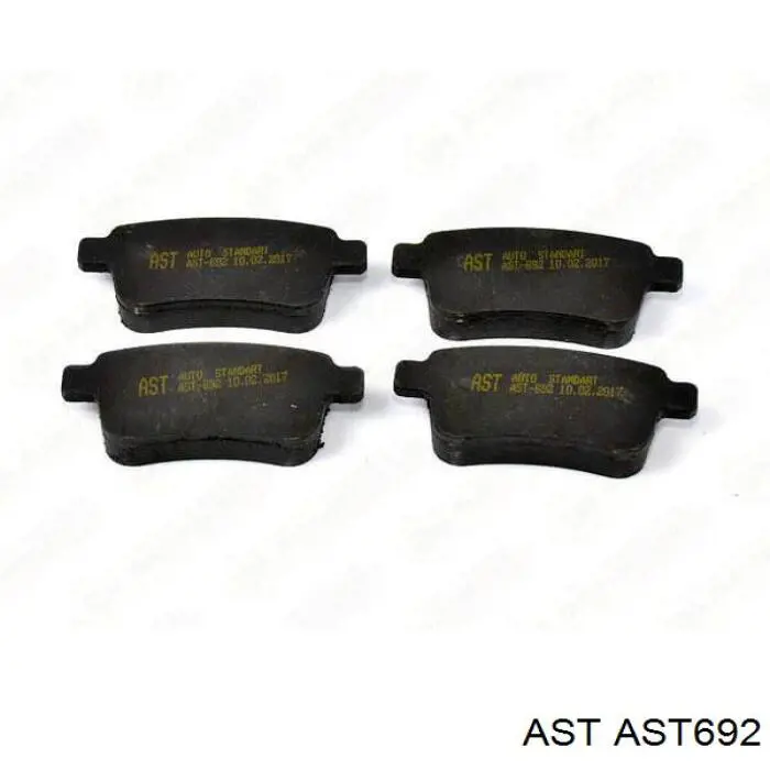 Задні гальмівні колодки AST AST692 ціна, від 14.68 USD