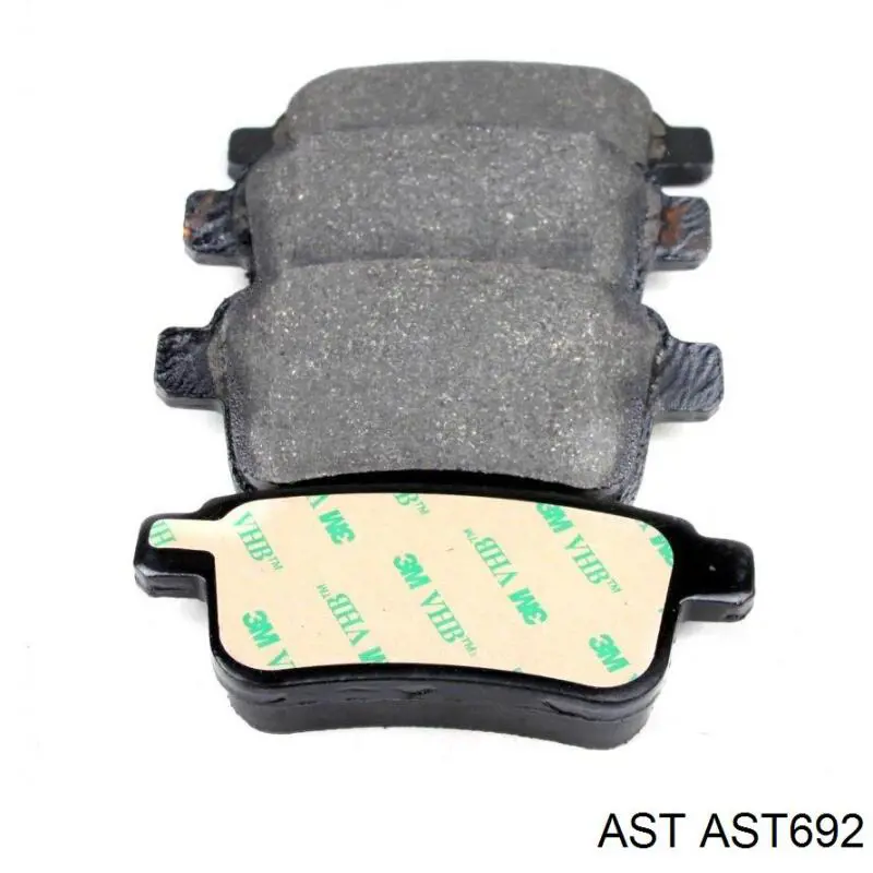 AST692 AST Колодки гальмівні задні, дискові