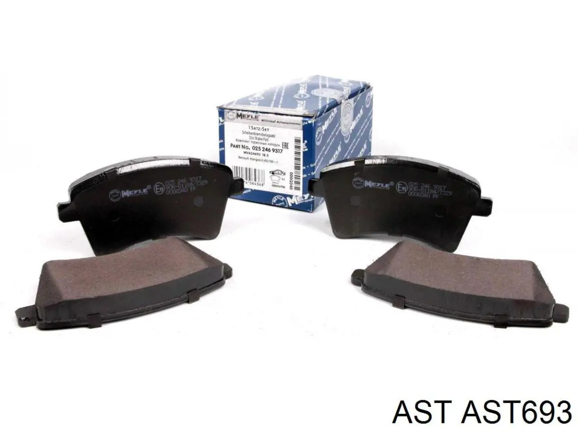 AST693 AST Передні гальмівні колодки