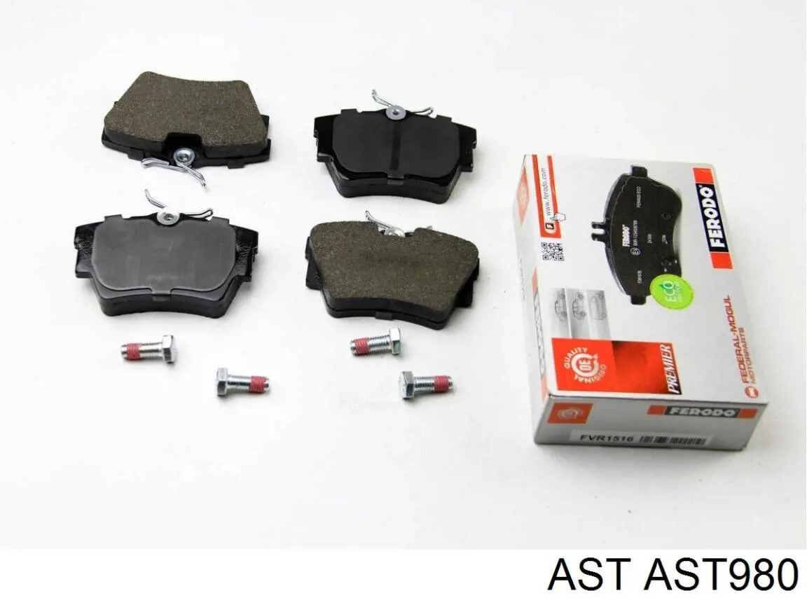 Задні гальмівні колодки AST AST980 ціна, від 13.64 USD