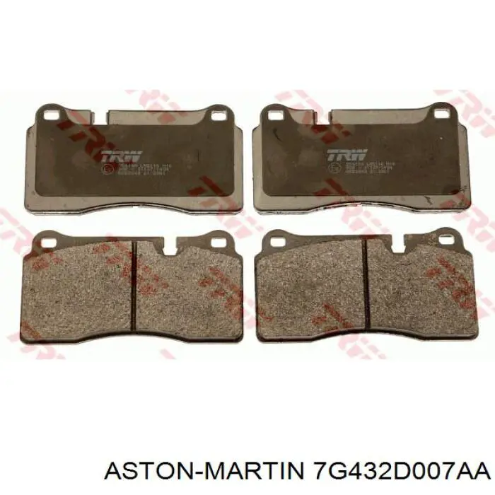 Купити 7G432D007AA Aston Martin Колодки гальмівні передні, дискові